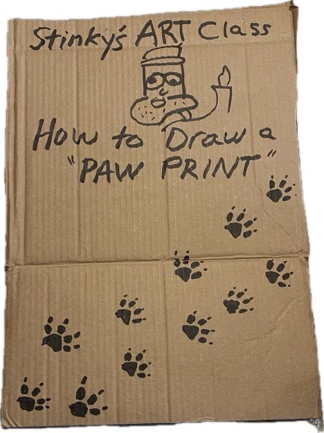 How to Draw a Paw Print