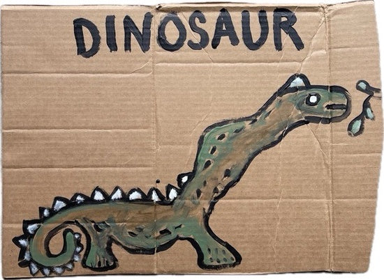 How to Paint a Dinosaur