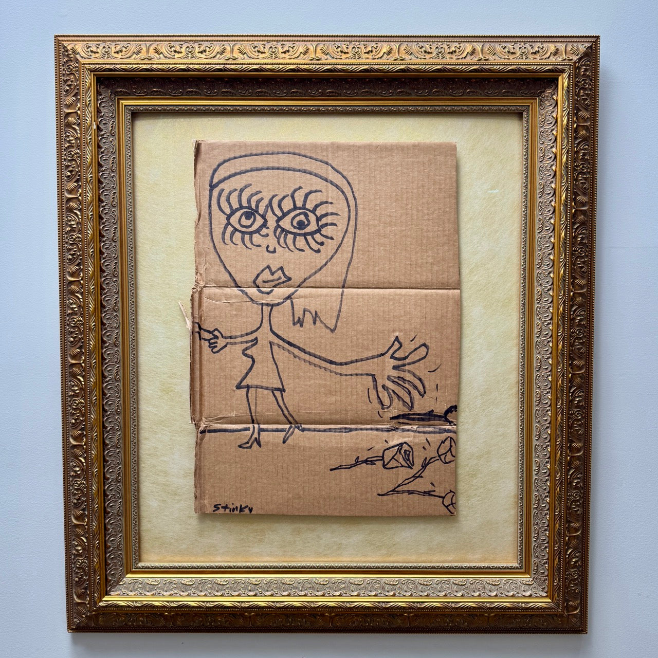 Behind the Building with Green Lights