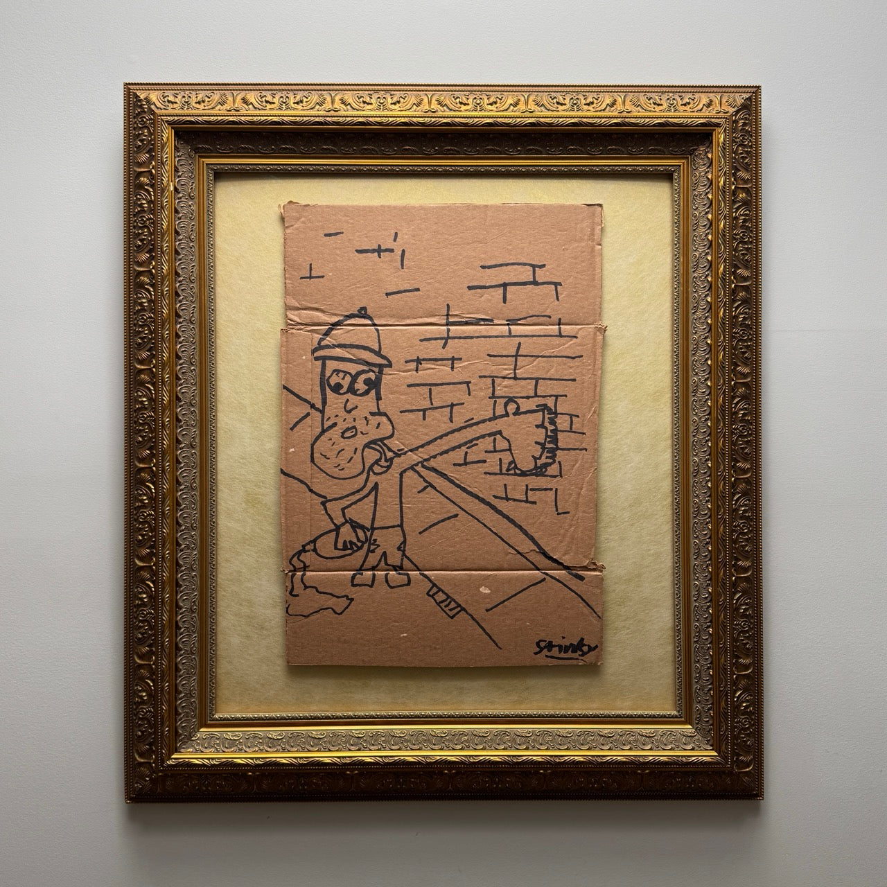 Stinky Punching a Brick Wall